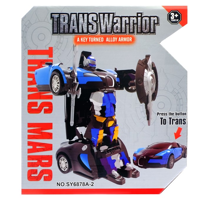 Робот-трансформер «Автобот» с инерционным механизмом, цвета МИКС