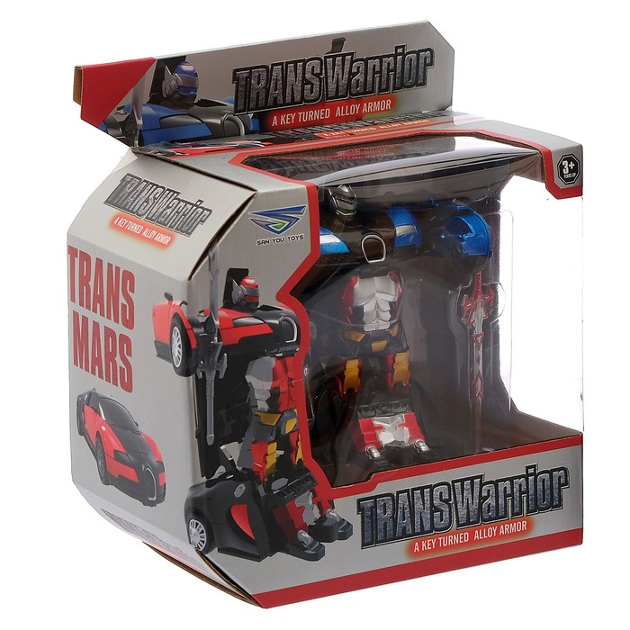 Робот-трансформер «Автобот» с инерционным механизмом, цвета МИКС