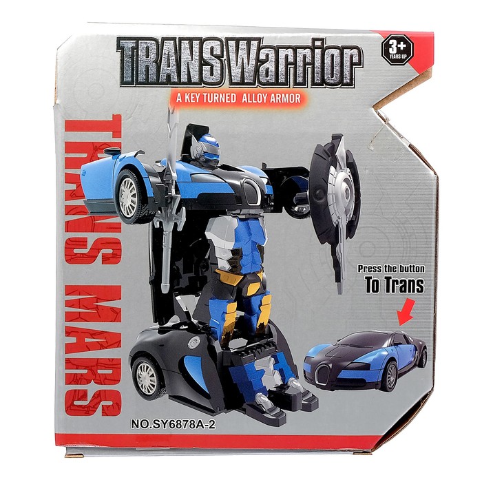 Робот-трансформер «Автобот» с инерционным механизмом, цвета МИКС