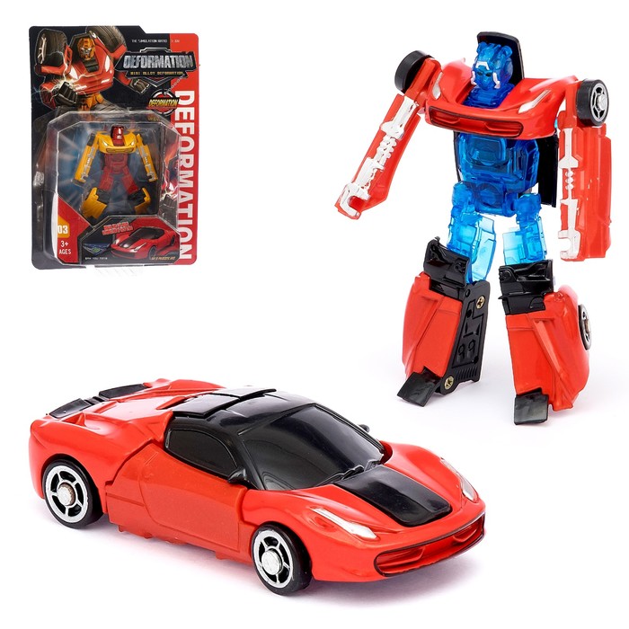 Трансформер-робот металлический «Автобот», цвета МИКС