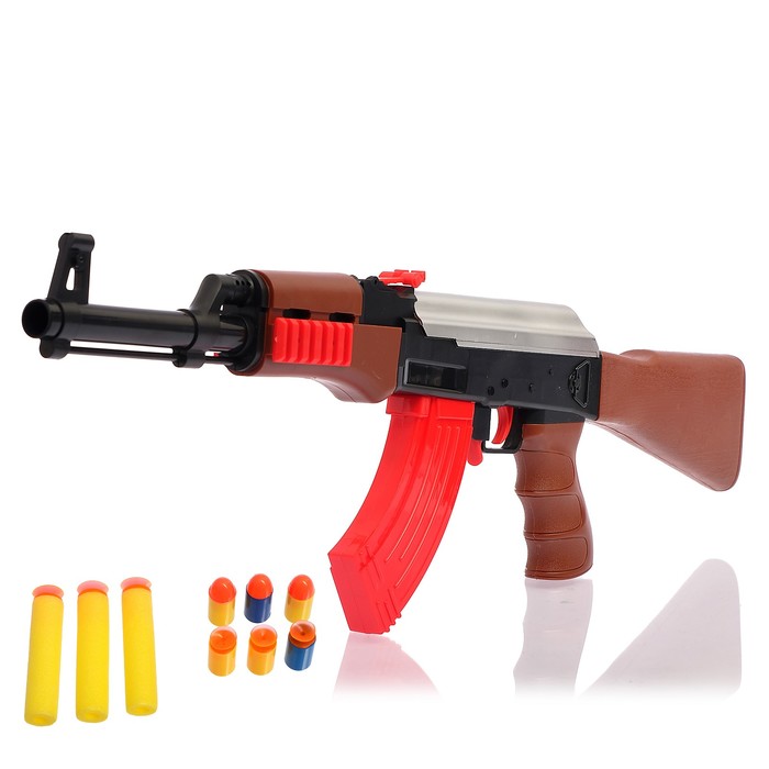 Автомат "Калаш", стреляет мягкими пулями