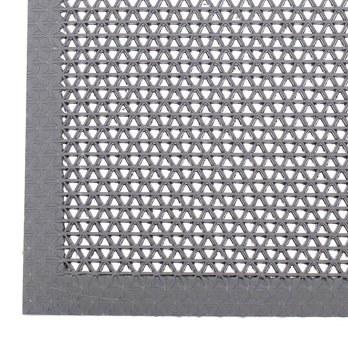 Коврик резиновый «ТВИСТ», 40×60 см, h=4,5 мм, цвет серый