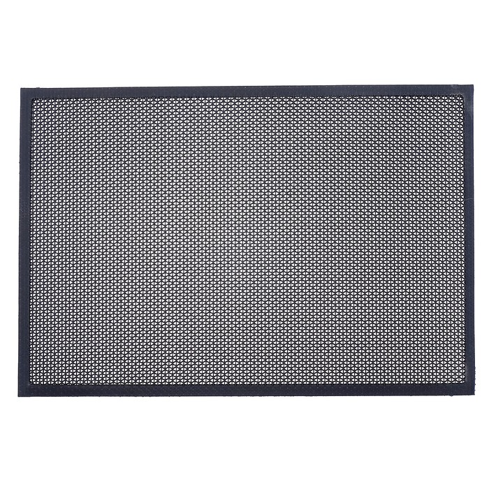 Коврик придверный "Твист", цвет черный