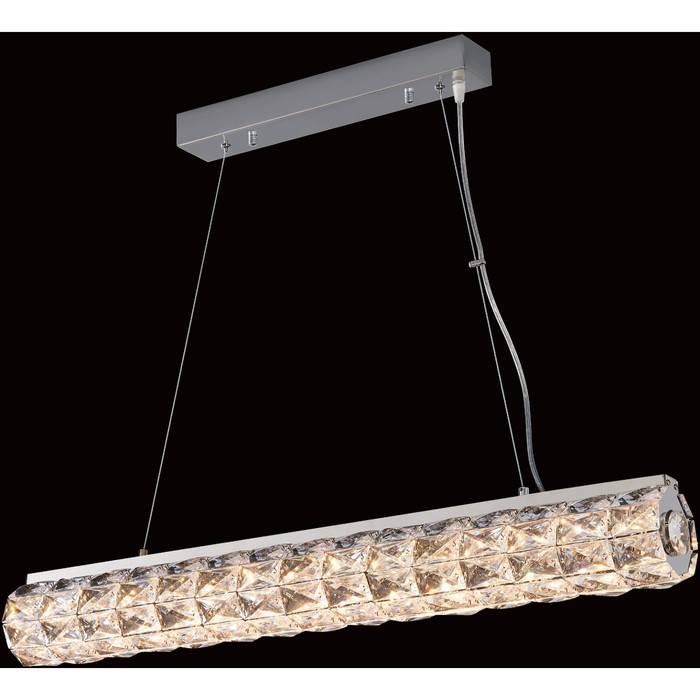 Люстра подвес "Спектра" 36x1W LED 3000K хром 84,5x10x50 см