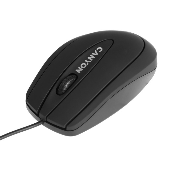 

Мышь Canyon CNE-CMS1, проводная, оптическая, 1000 dpi, 3 кнопки, USB, чёрная