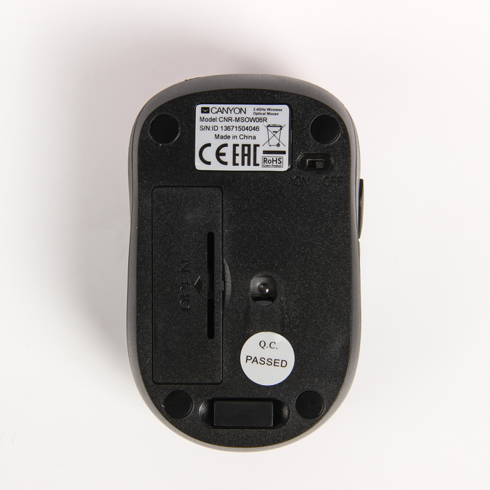 Мышь Canyon CNR-MSOW06R, беспроводная, 1 600 DPI, 6 кнопок, красная