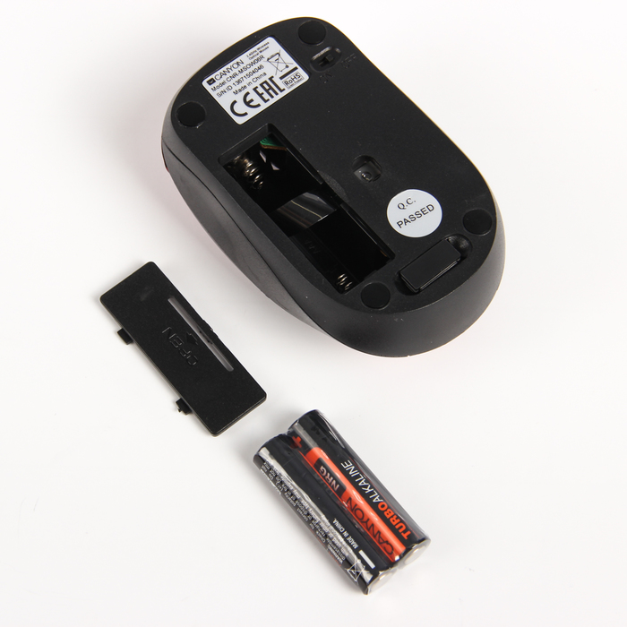 Мышь Canyon CNR-MSOW06R, беспроводная, 1 600 DPI, 6 кнопок, красная