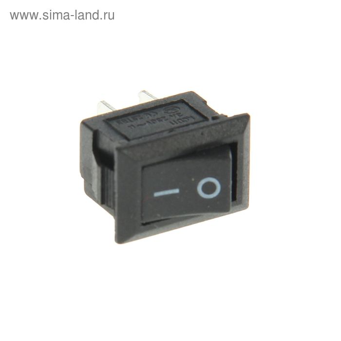 Выключатель клавишный REXANT RWB-101, 250 В, 3А (2с), ON-OFF, Micro, черный цена и фото