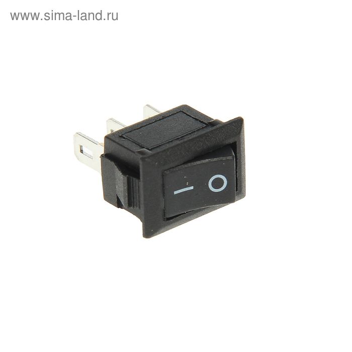 Выключатель клавишный REXANT RWB-102, 250 В, 3А (3с), ON-ON, Micro, черный цена и фото