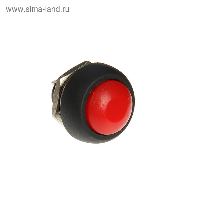 Выключатель-кнопка REXANT PBS-33В, 250 В, 1А (2с), ON-OFF, Б/Фикс, Micro, красная
