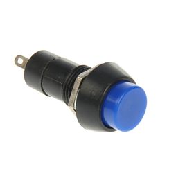 Выключатель-кнопка REXANT PBS-11А, 250 В, 1А (2с), ON-OFF, синяя