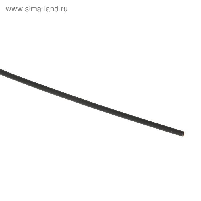 Термоусадочная трубка REXANT, 1.0/0.5 мм, 1 м, черная термоусадочная трубка rexant 6 0x3 0 мм 1 м белый