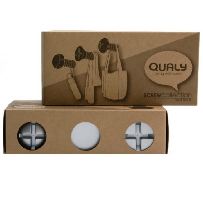 Набор вешалок Screw, белый, 3 шт.