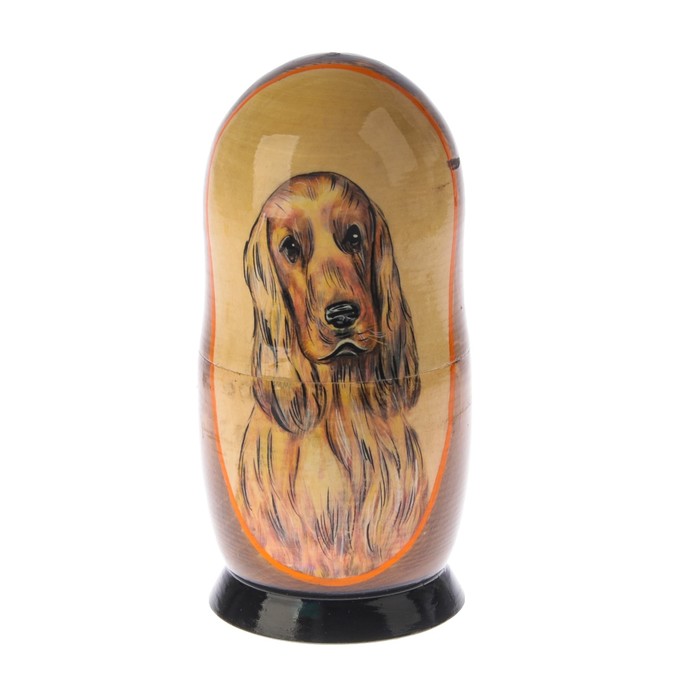 Матрешка «Собака английский кокер спаниель», 5 кукол
