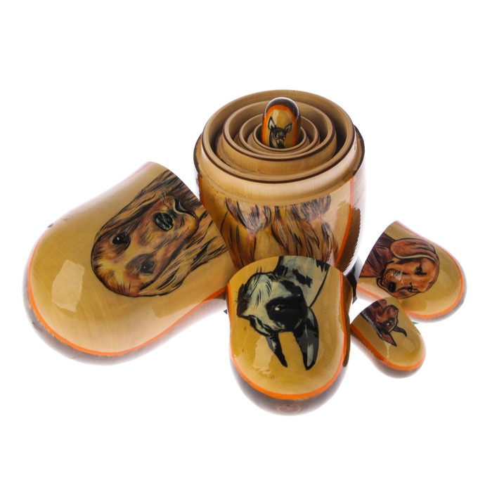 Матрешка «Собака английский кокер спаниель», 5 кукол