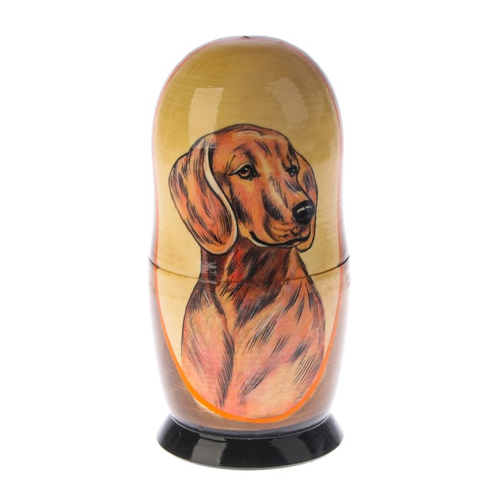 Матрешка «Собака венгерская выжла», 5 кукол