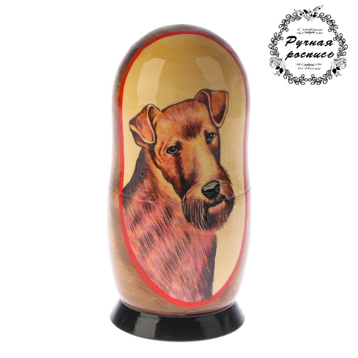 Матрешка «Собак эрдельтерьер», 5 кукол