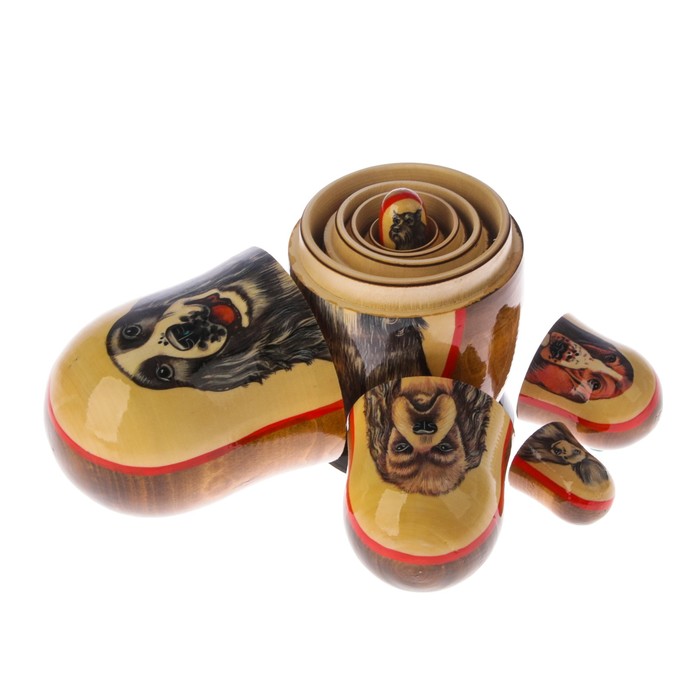 Матрешка «Собака кокер-спаниель», 5 кукол