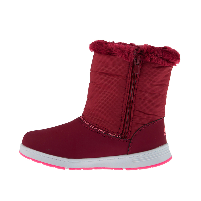 Дутики женские SITUO арт.H03-5, цвет малиновый, размер 38