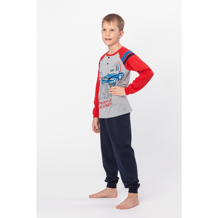 Пижама для мальчика, рост 146 см, цвет красный