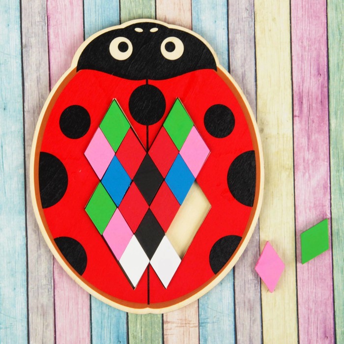 Мозаика-головоломка "Божья коровка"