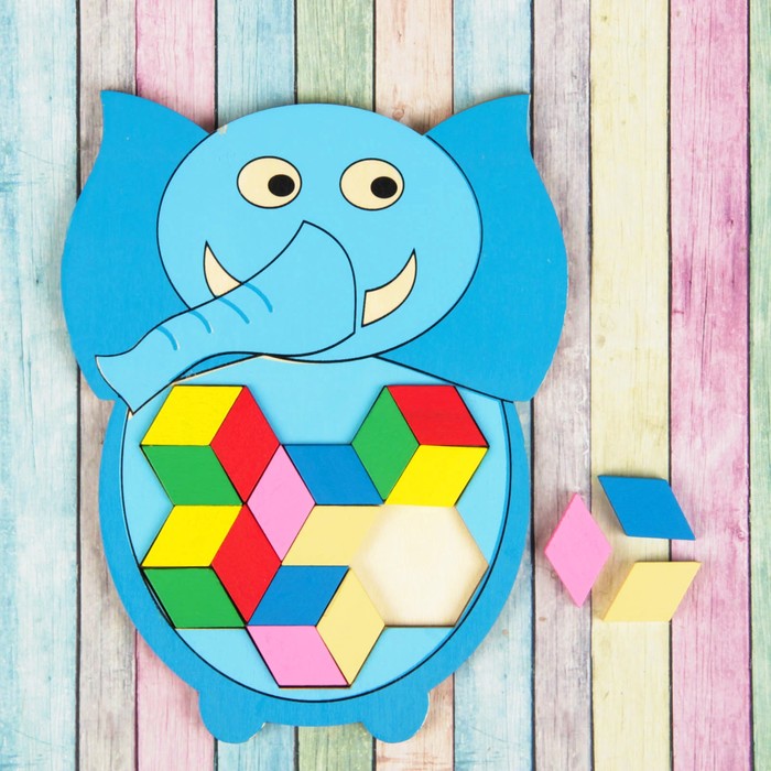 Мозаика-головоломка "Слонёнок"