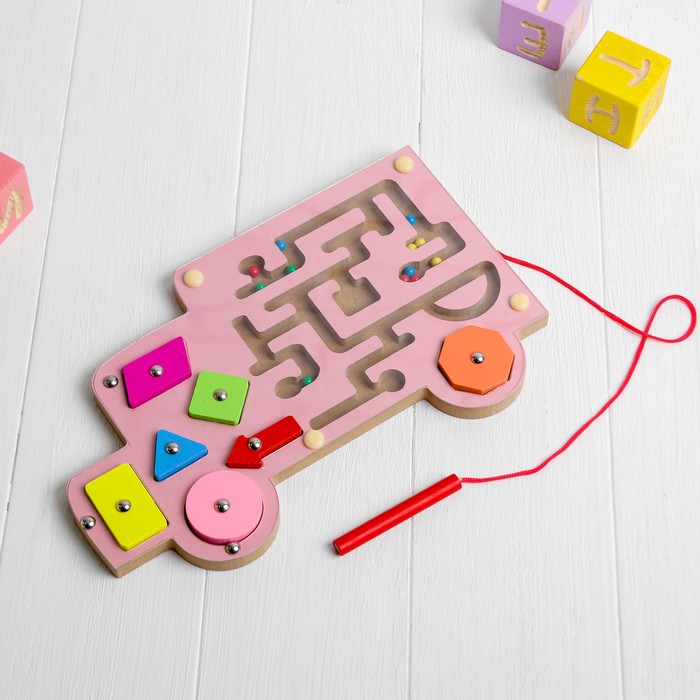 Магнитный лабиринт-рыбалка "Паровозик" МИКС