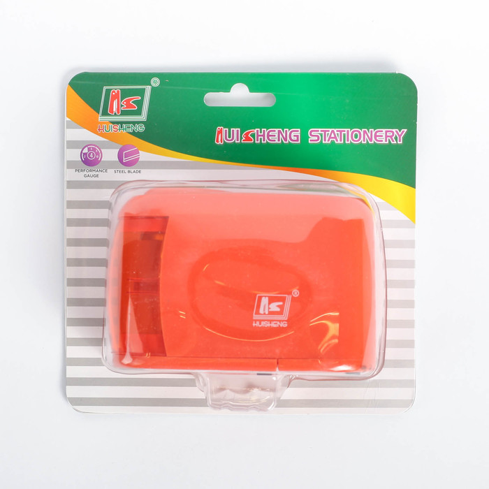 Точилка электрическая с контейнером МИКС NEW,работает от 2-х пальч батареек