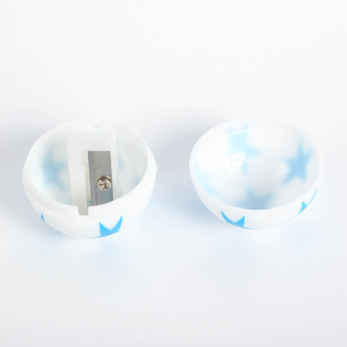 Точилка МИКС с контейнером Мяч со звездами