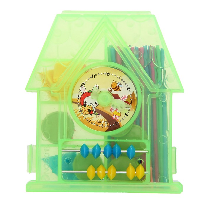 Обучающий материал в шкатулке "Домик", МИКС