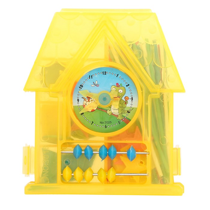 Обучающий материал в шкатулке "Домик", МИКС