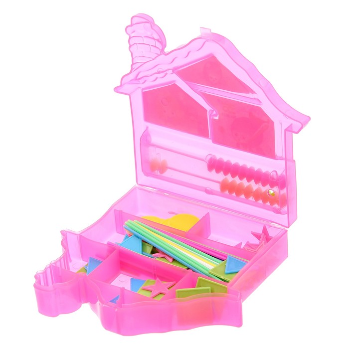 Обучающий материал в шкатулке "Домик с трубой", МИКС