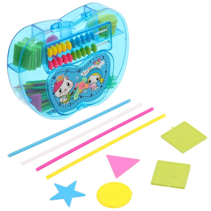 Обучающий материал в шкатулке "Яблоко", МИКС