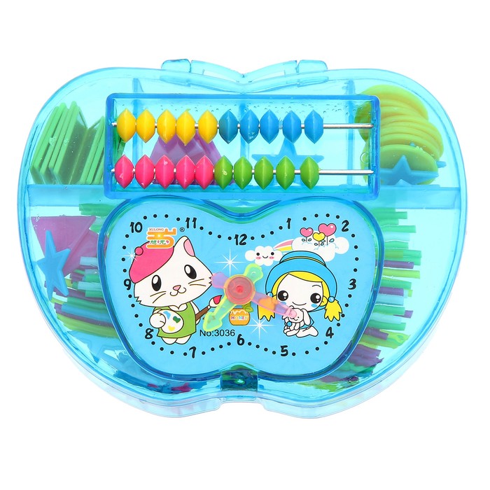 Обучающий материал в шкатулке "Яблоко", МИКС