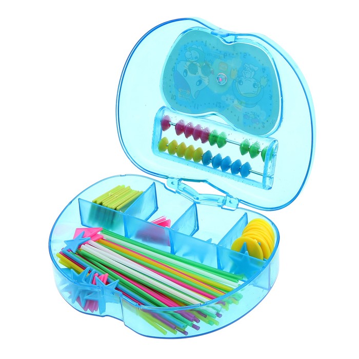 Обучающий материал в шкатулке "Яблоко", МИКС