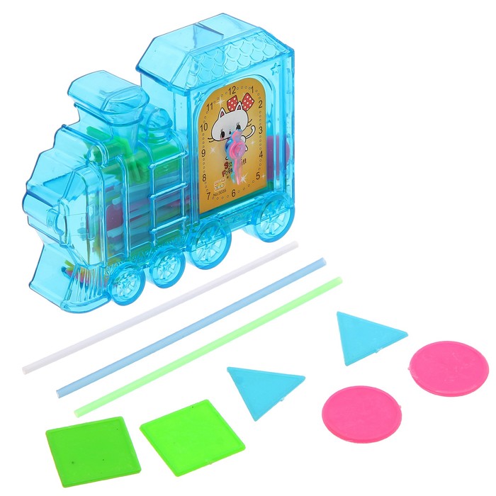 Обучающий материал в шкатулке "Паровоз", МИКС