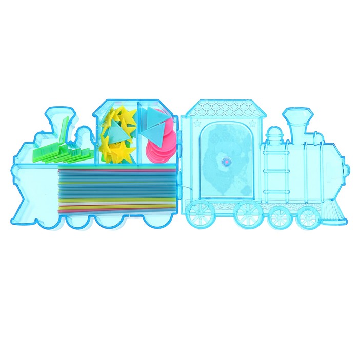 Обучающий материал в шкатулке "Паровоз", МИКС