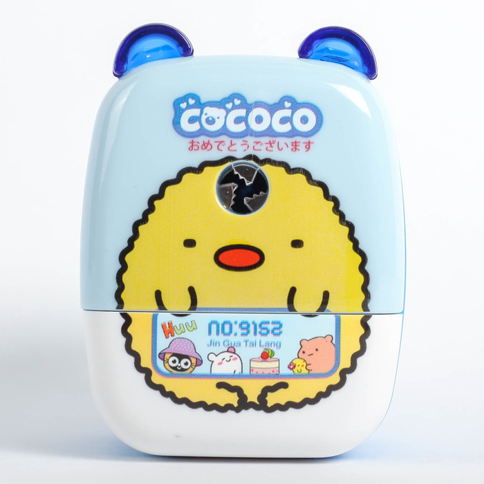 Точилка механическая с контейнером МИКС Зверьки