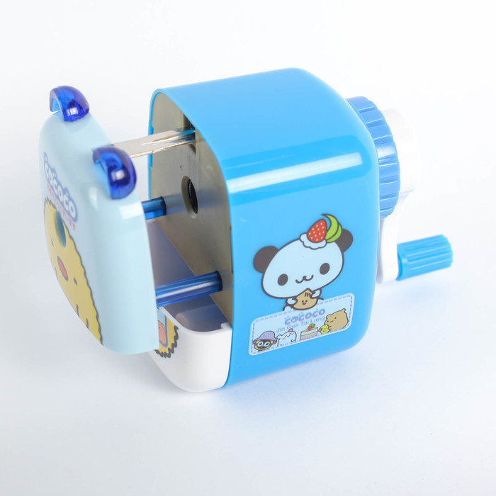 Точилка механическая с контейнером МИКС Зверьки