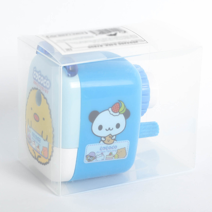 Точилка механическая с контейнером МИКС Зверьки