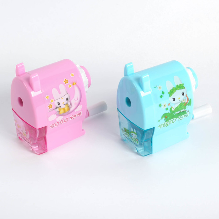 Точилка механическая с контейнером МИКС Зайки