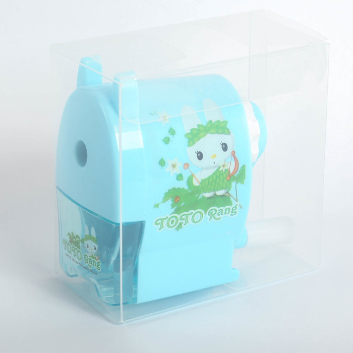 Точилка механическая с контейнером МИКС Зайки