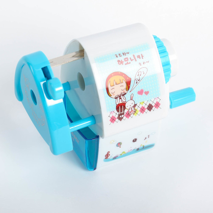 Точилка механическая с контейнером МИКС Домик