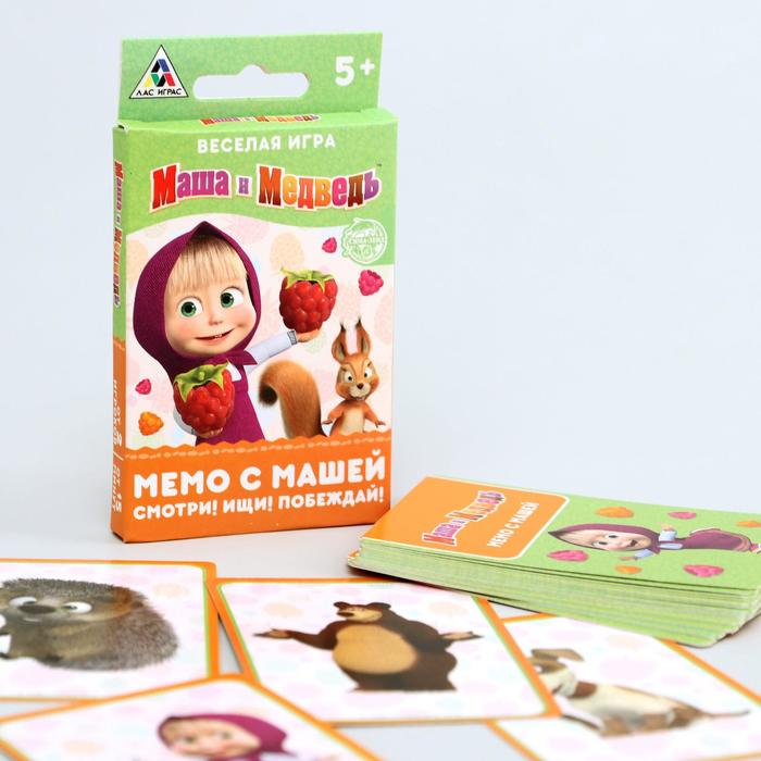 Игра развивающая "Мемори с Машей" Маша и Медведь