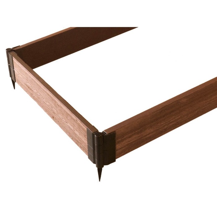 Грядка ДПК, 200 х 80 х 15 см, фактура древесины