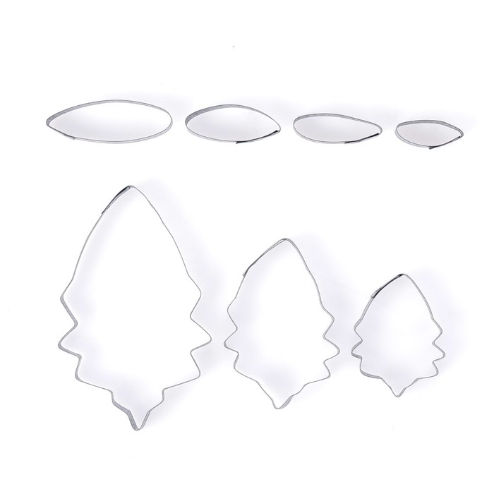 Форма для вырубки (каттер) "Гербера" набор 7 деталей К-0039