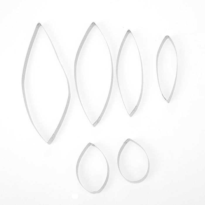 Форма для вырубки (каттер) "Тюльпан" набор 6 деталей (К-0013-2)