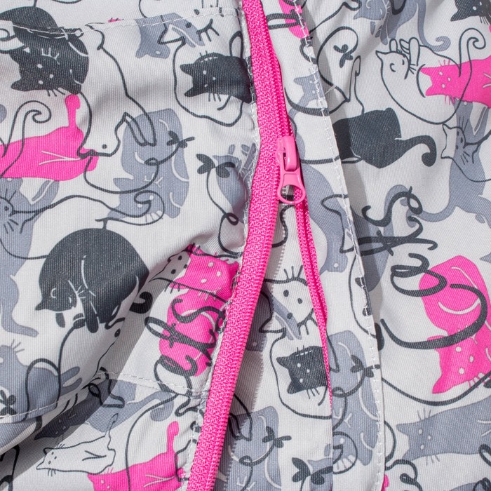 Комплект зимний для девочки (куртка, брюки), рост98см, цвет серый MW27107