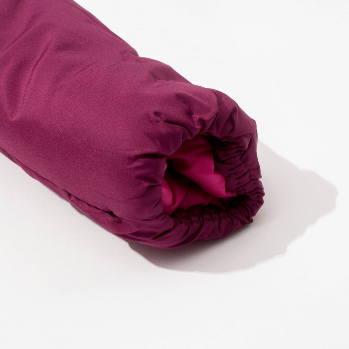 Пальто зимнее для девочки, рост134см, цвет пурпурный MW27109