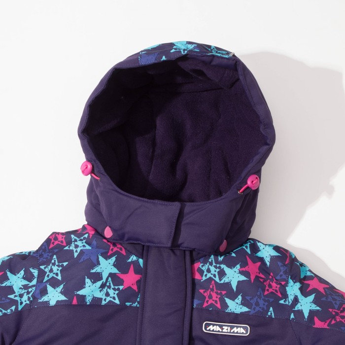 Парка зимняя для девочки, рост 134 см, цвет пурпурный MW27110
